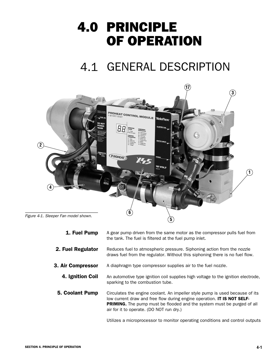 Principle of operation, General description 4.1 | Proheat X45–School Bus User Manual | Page 50 / 123