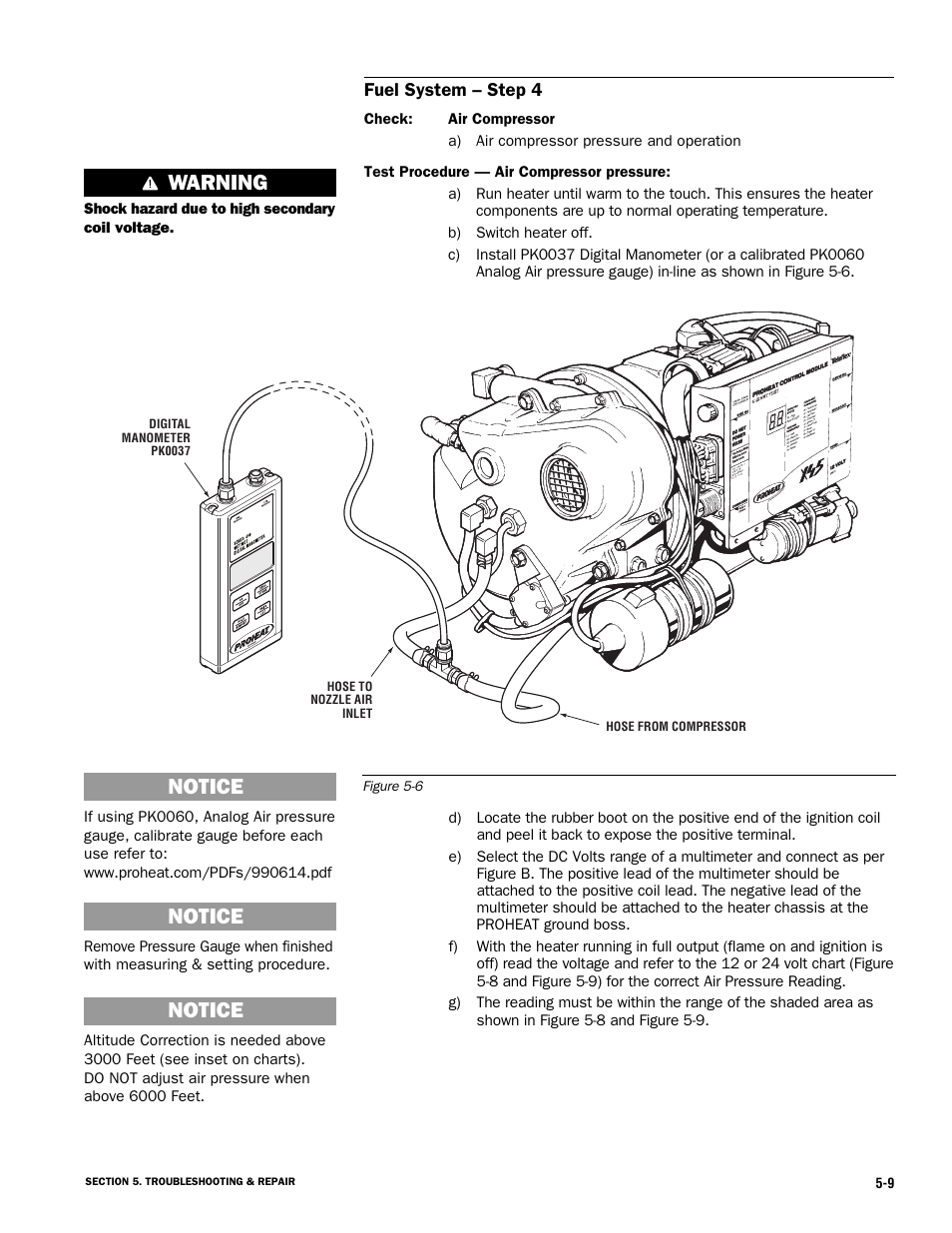 Notice, Warning | Proheat X45–School Bus User Manual | Page 66 / 123