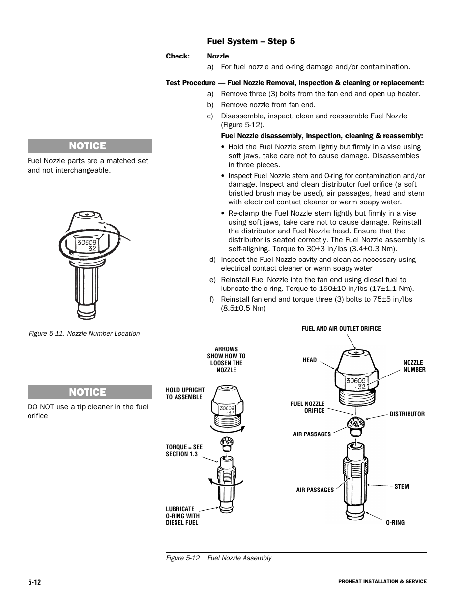 Notice, Fuel system – step 5 | Proheat X45–School Bus User Manual | Page 69 / 123
