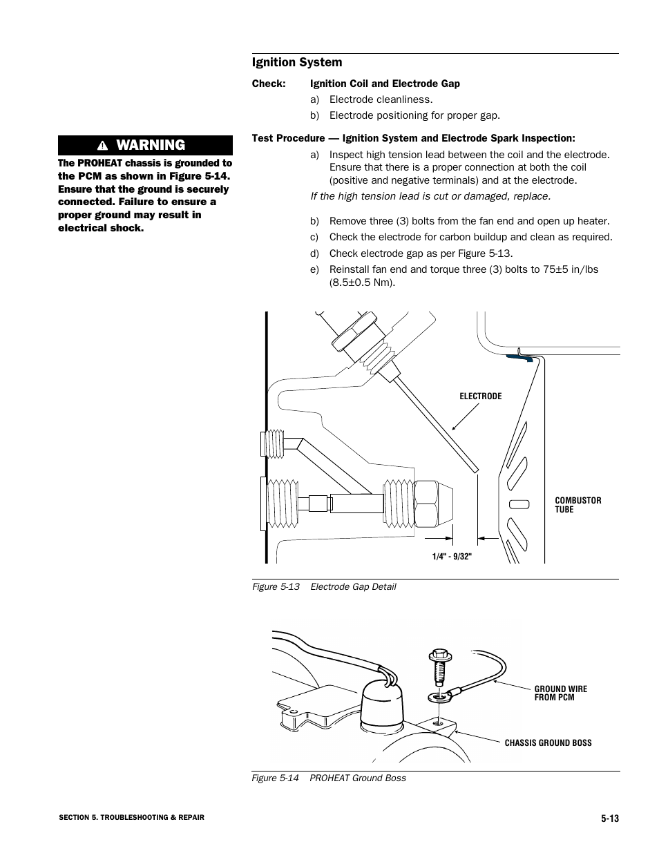 Warning | Proheat X45–School Bus User Manual | Page 70 / 123