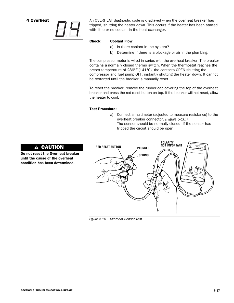 Caution | Proheat X45–School Bus User Manual | Page 74 / 123