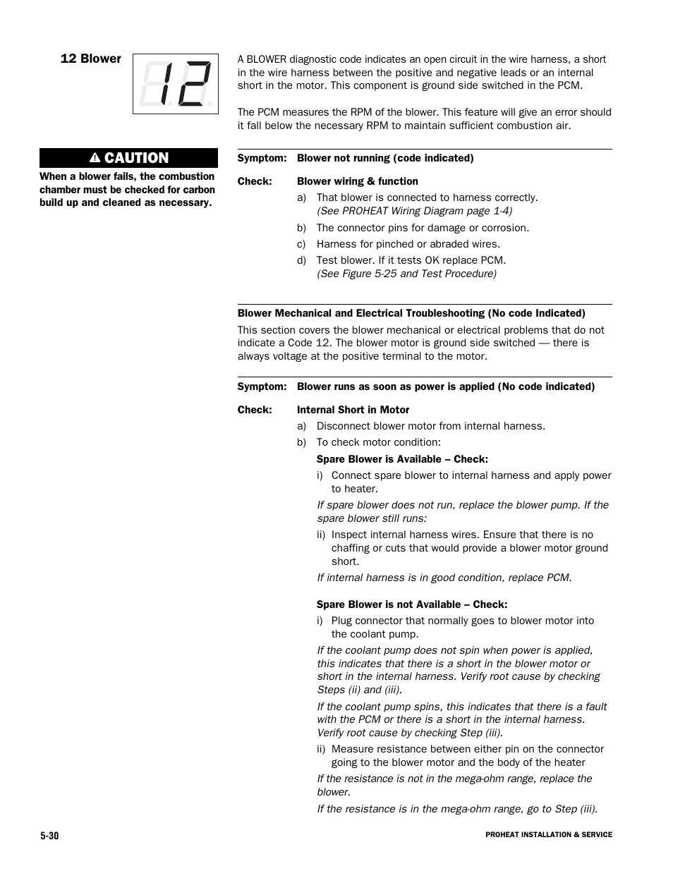 Caution | Proheat X45–School Bus User Manual | Page 87 / 123