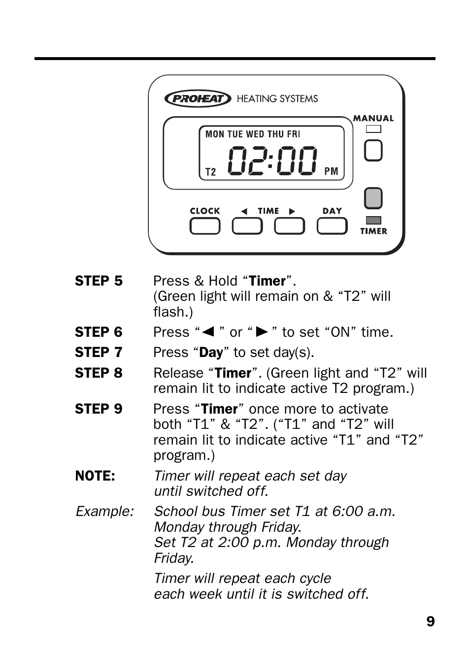 Proheat T-I User Manual | Page 11 / 16