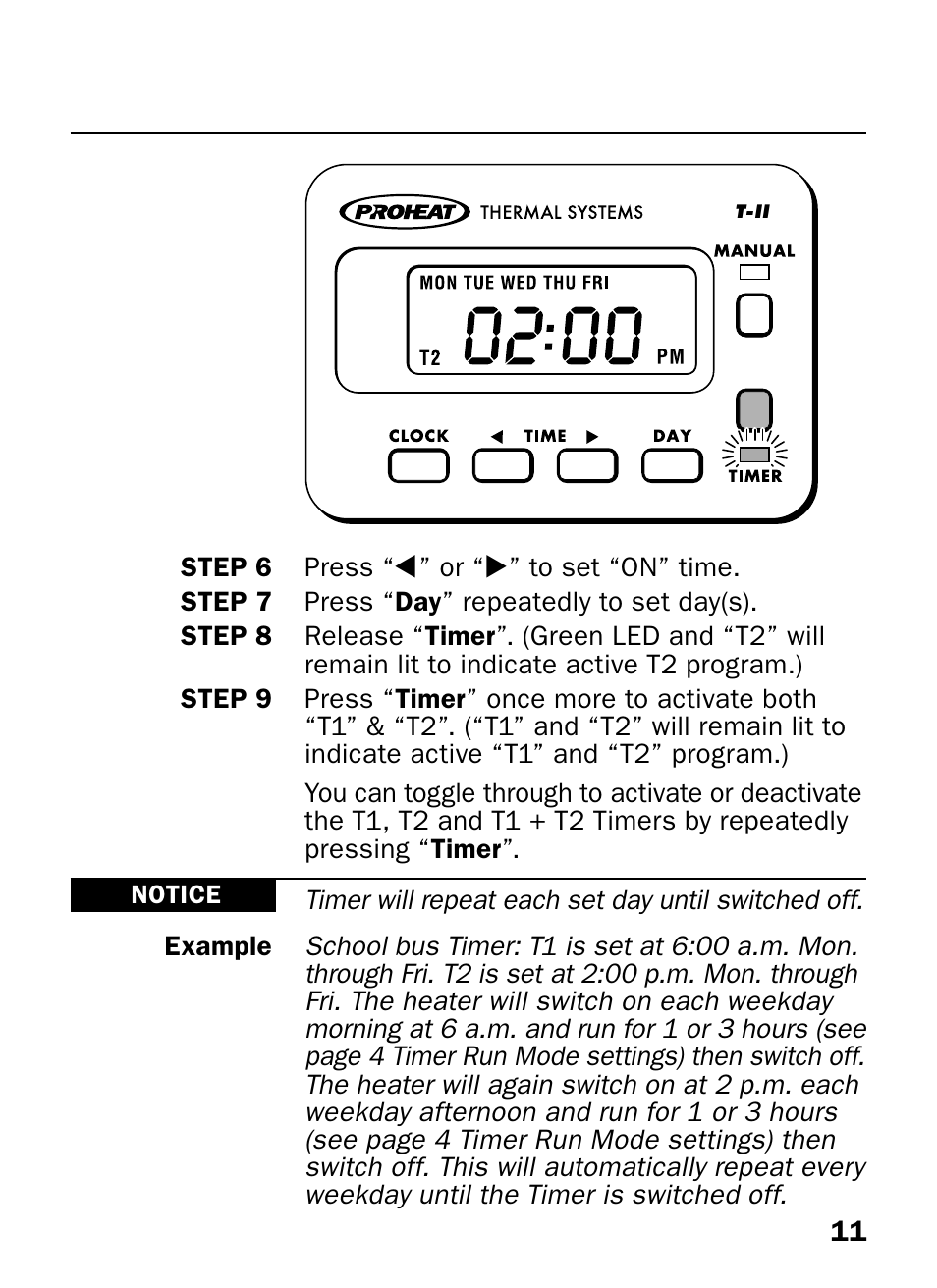 Proheat T-II User Manual | Page 13 / 23