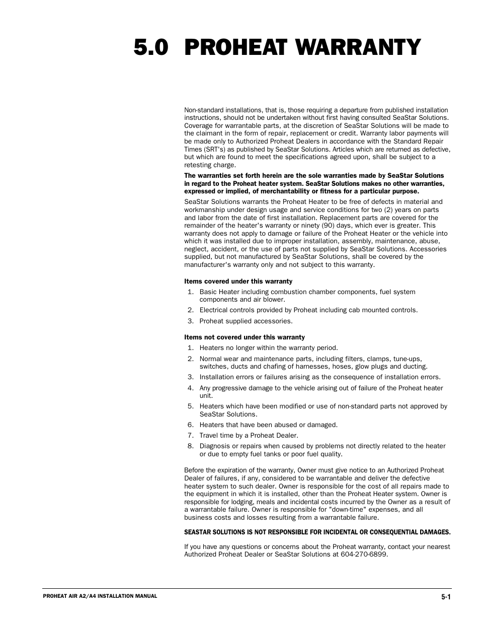 Proheat warranty 5.0 | Proheat A4 User Manual | Page 35 / 44