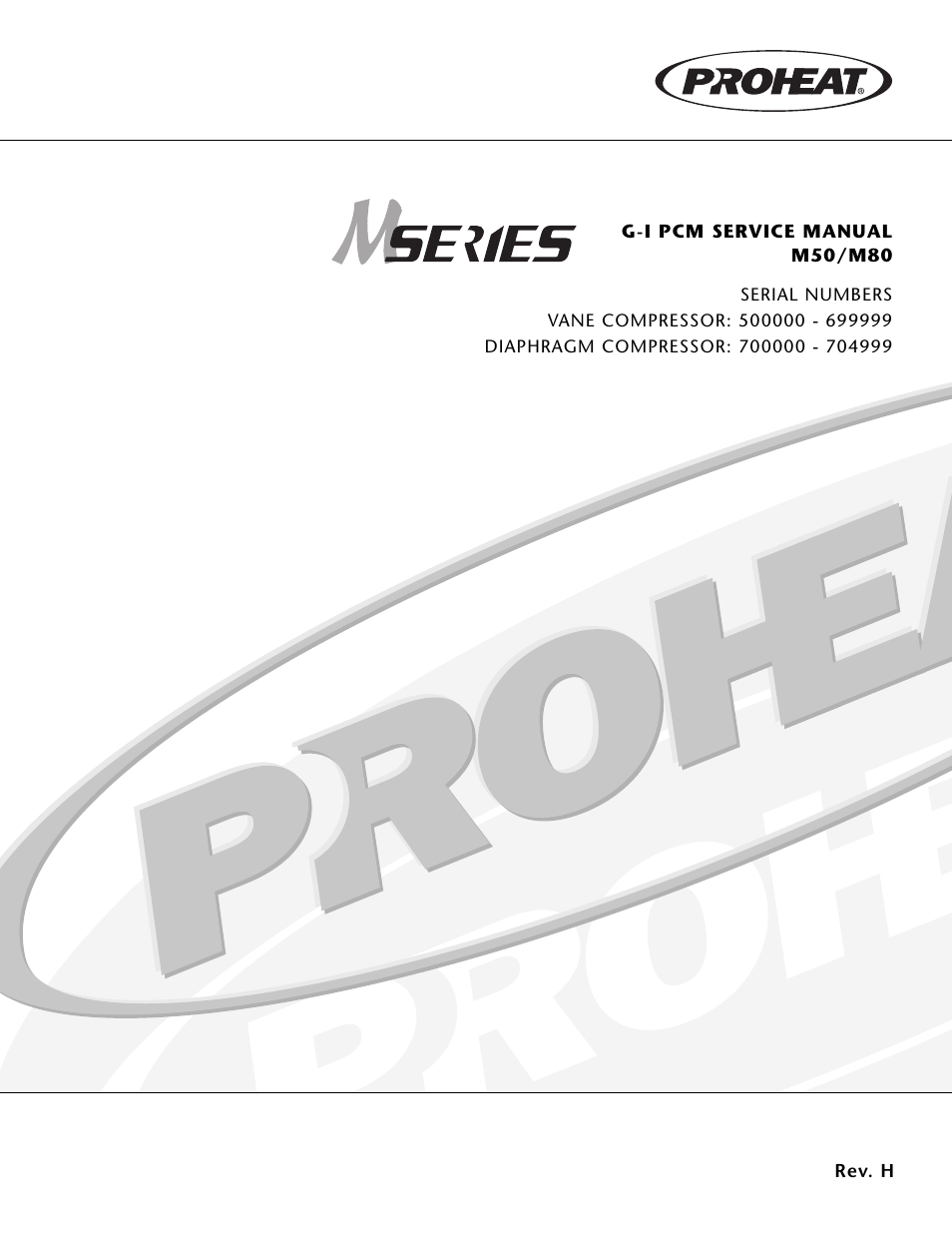 Proheat M80 User Manual | 86 pages