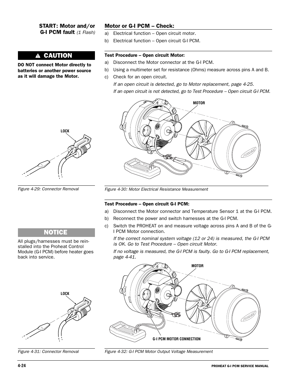 Caution, Notice | Proheat M80 User Manual | Page 55 / 86