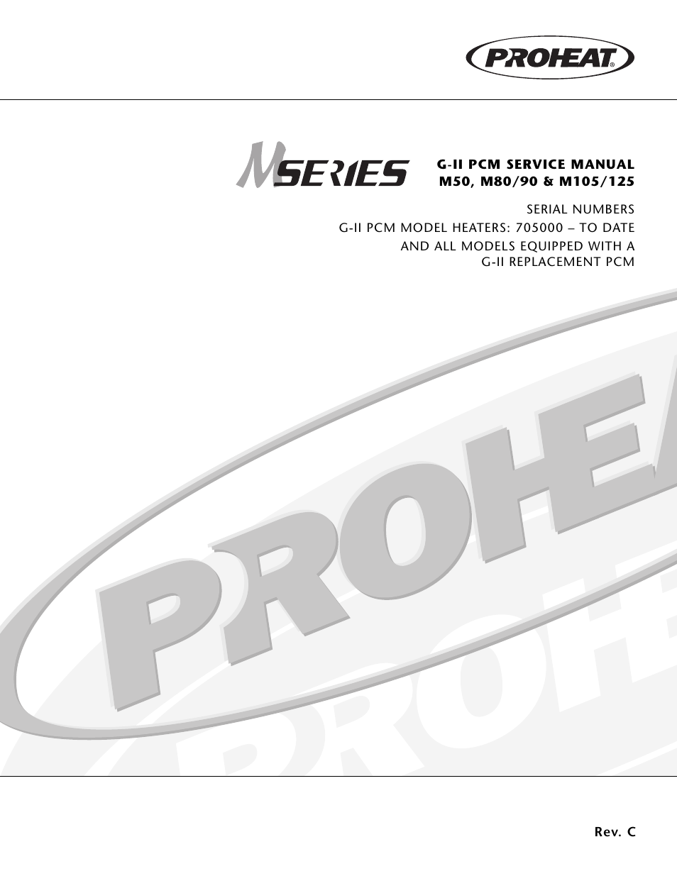 Proheat M125 User Manual | 90 pages