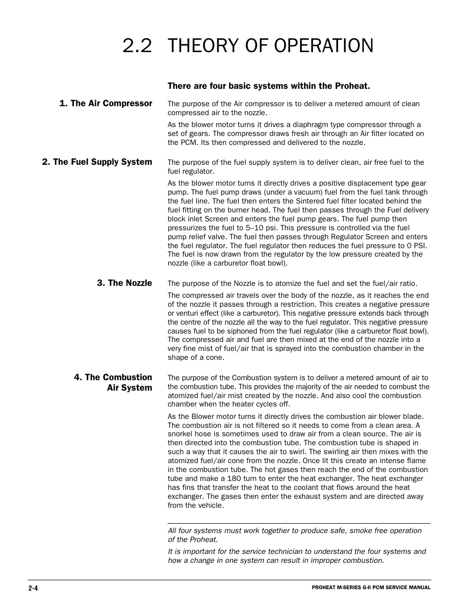 Theory of operation | Proheat M125 User Manual | Page 29 / 90