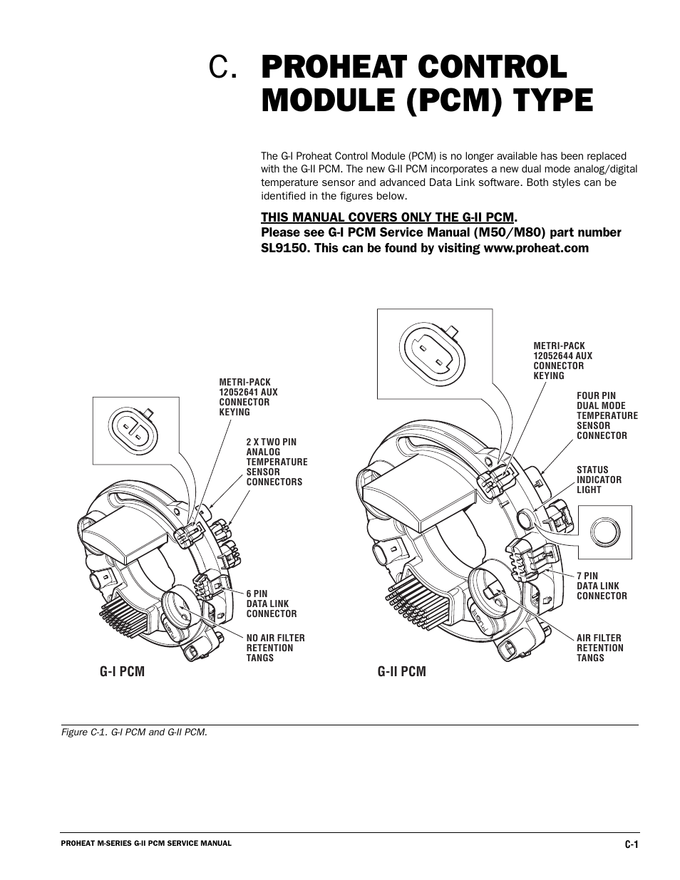 Proheat control module (pcm) type c | Proheat M125 User Manual | Page 8 / 90