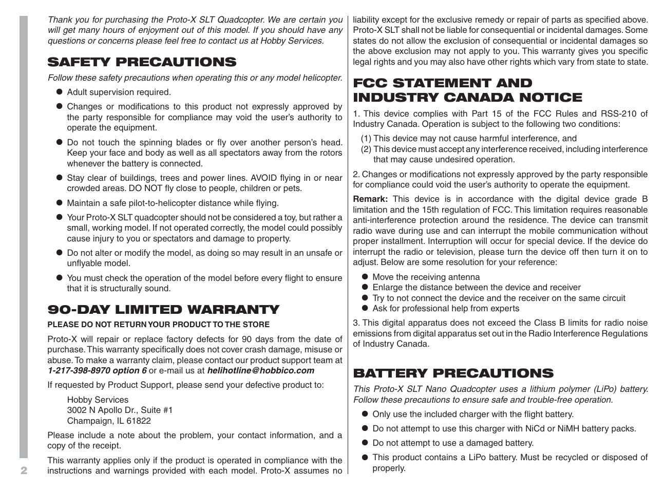 Proto-X SLT User Manual | Page 2 / 8