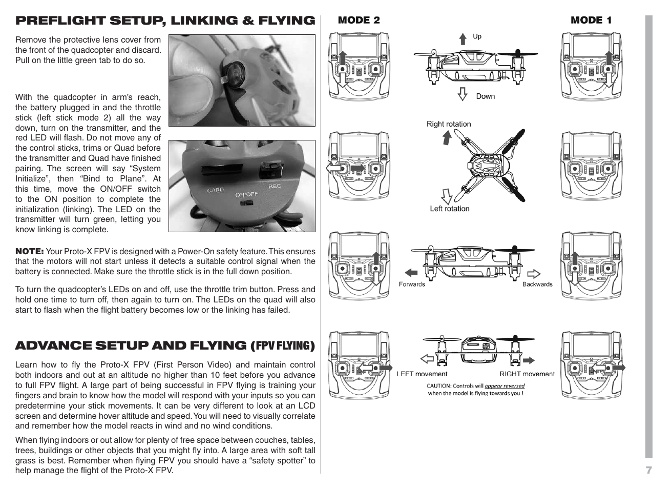 Proto-X FPV User Manual | Page 7 / 12