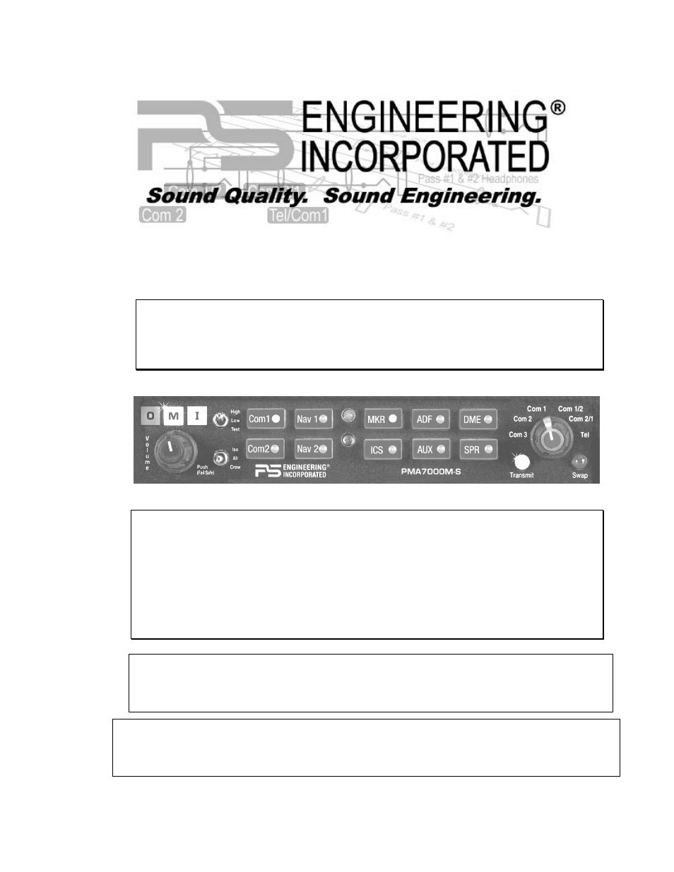 PS Engineering PMA7000M-S Installation Manual User Manual | 33 pages