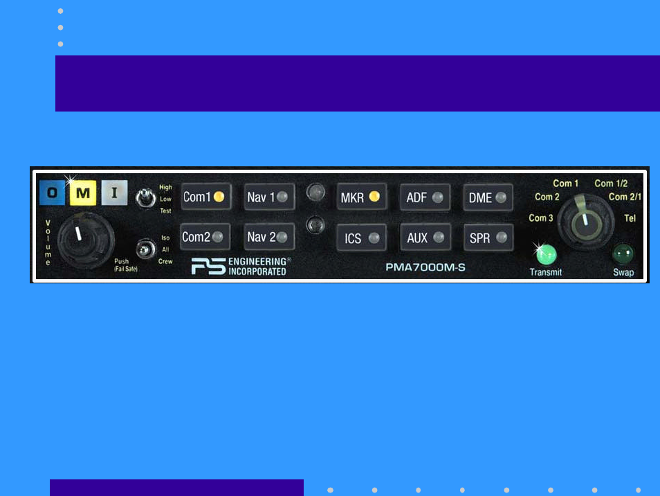 Pma7000m-s standard versions | PS Engineering PMA7000CAP Training Manual User Manual | Page 2 / 26