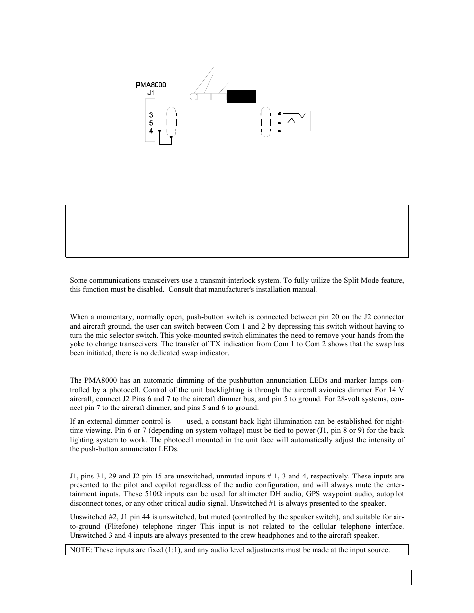 PS Engineering PMA8000 Installation Manual User Manual | Page 11 / 32