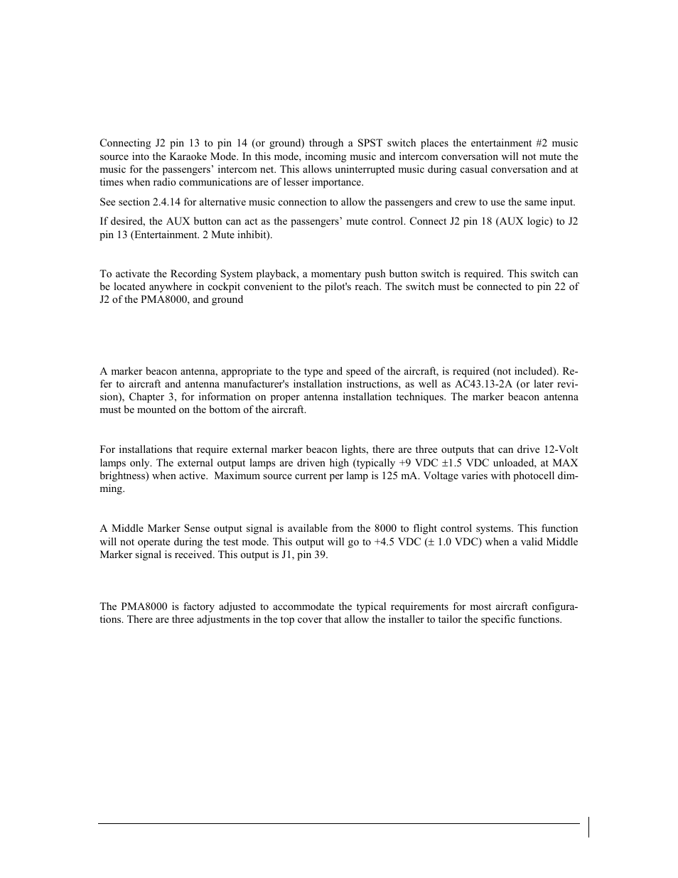 PS Engineering PMA8000 Installation Manual User Manual | Page 14 / 32