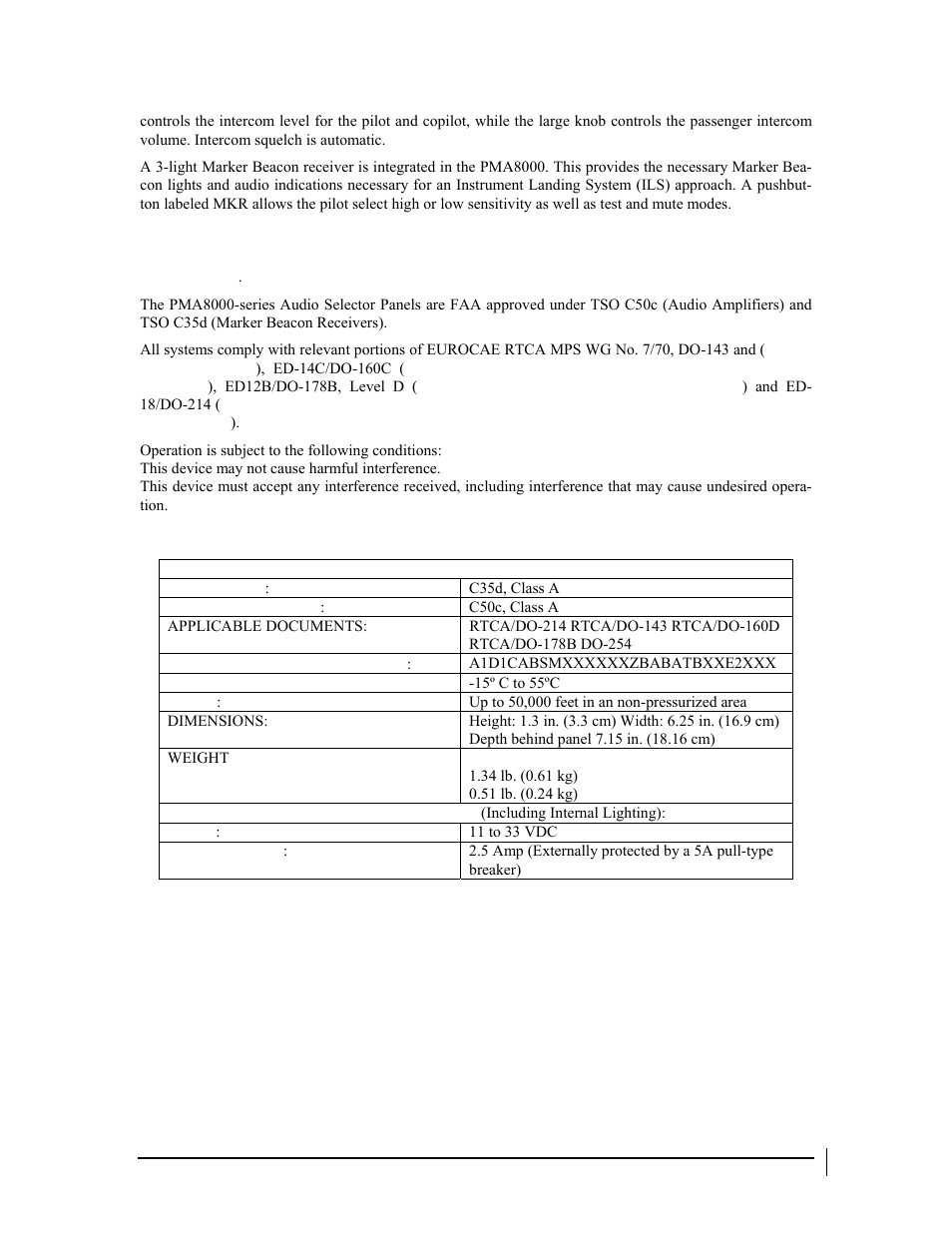 PS Engineering PMA8000 Installation Manual User Manual | Page 5 / 32