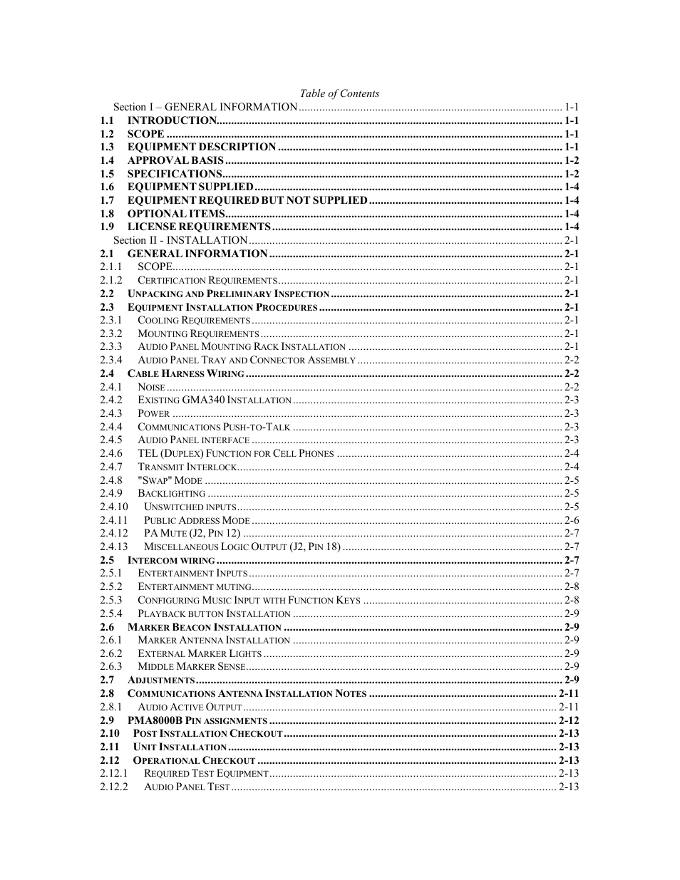 PS Engineering PMA8000B Installation Manual User Manual | Page 2 / 40