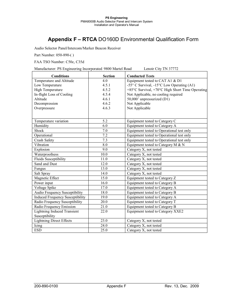 PS Engineering PMA8000B Installation Manual User Manual | Page 40 / 40