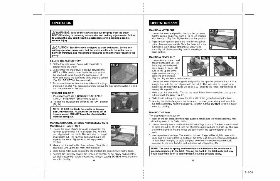 Operation, Operation cont | Craftsman 118.22000 User Manual | Page 10 / 15