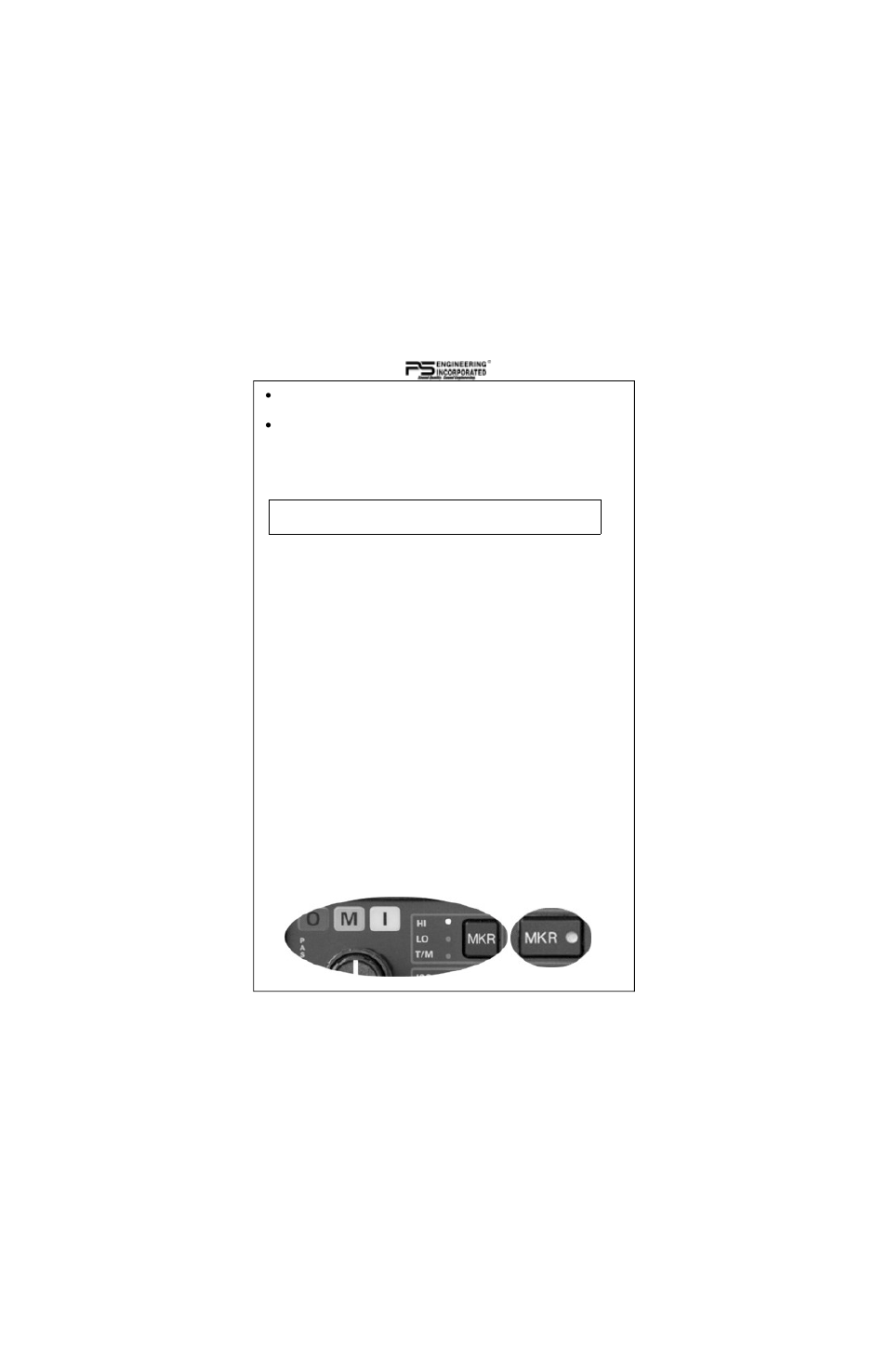 PS Engineering PMA8000SR Pilot’s Guide User Manual | Page 12 / 16