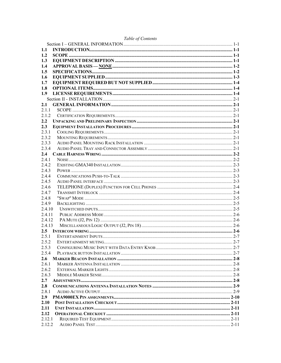 PS Engineering PMA9000EX Installation Manual User Manual | Page 2 / 39
