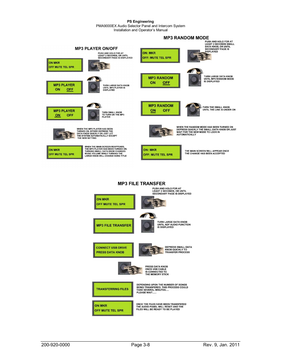 PS Engineering PMA9000EX Installation Manual User Manual | Page 29 / 39