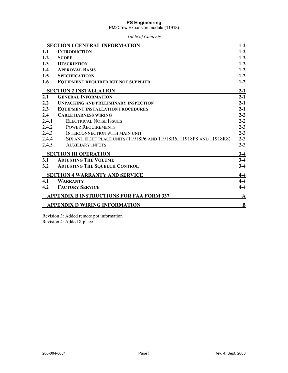PS Engineering PM2CREW User Manual | Page 2 / 11