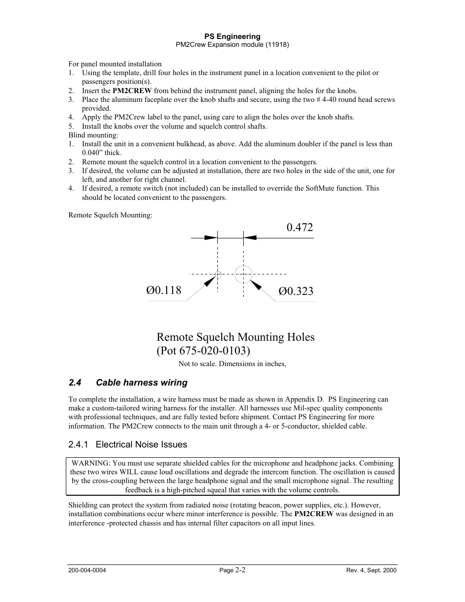 PS Engineering PM2CREW User Manual | Page 5 / 11