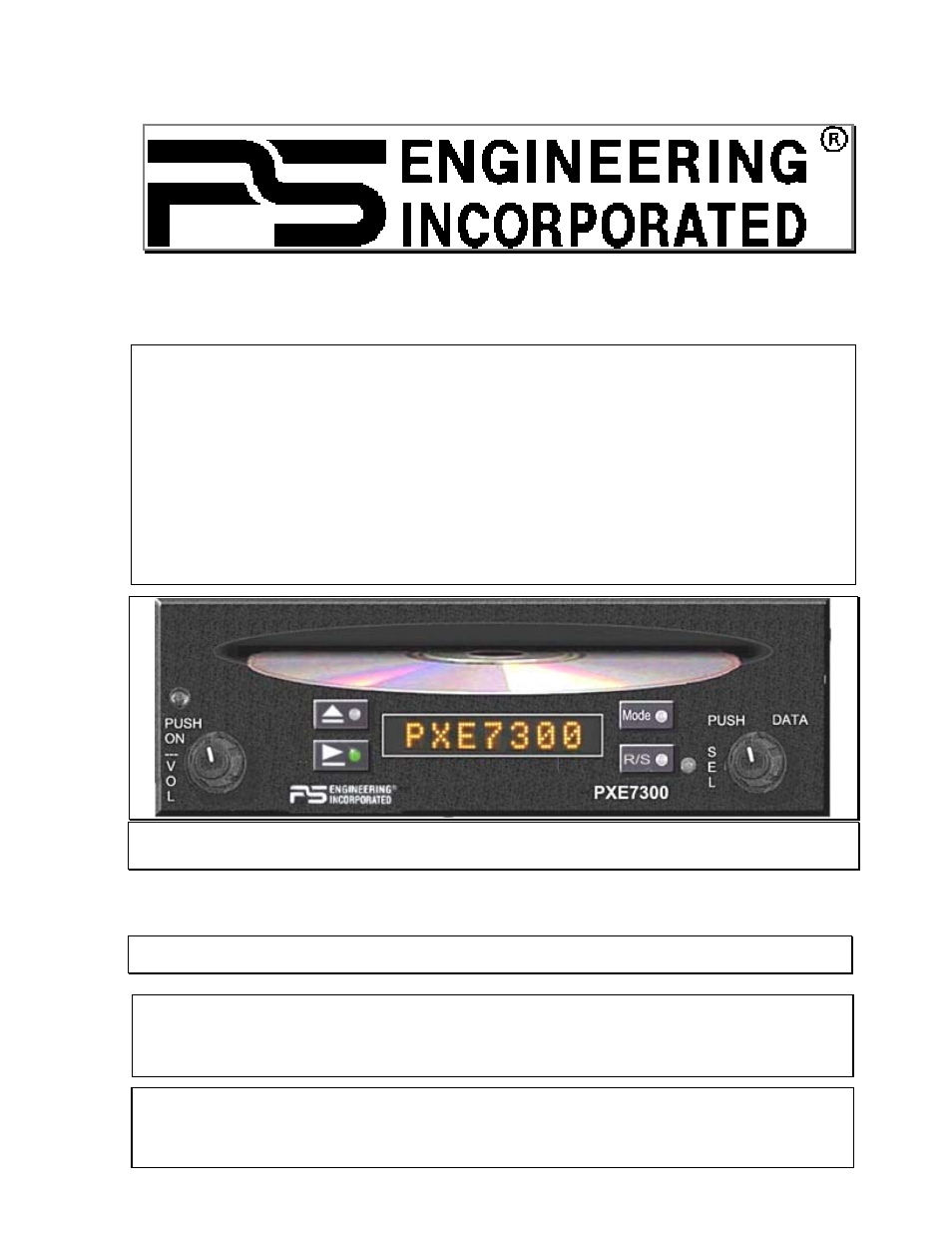 PS Engineering PXE7300 Installation Manual User Manual | 27 pages