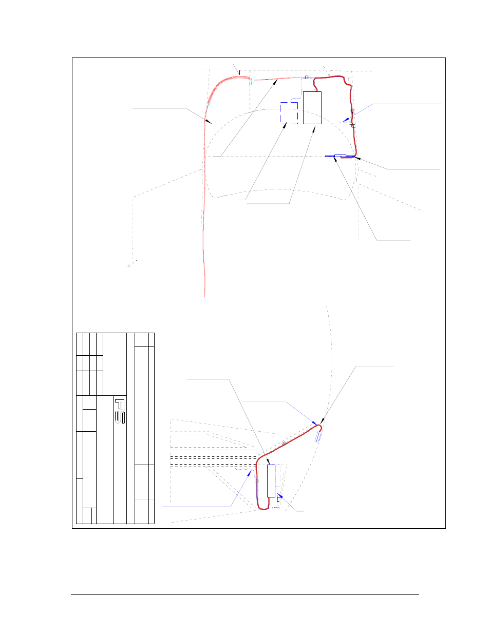 Elev view from copilot side, Plan view, Pxe7300 | Existing bundle, Antenna pxe7300, Existing audio panel, Pxe7300 installation diagram, Antenna, Incorporated engineering, Instrument panel fs 59.9 | PS Engineering PXE7300 Installation Manual User Manual | Page 20 / 27