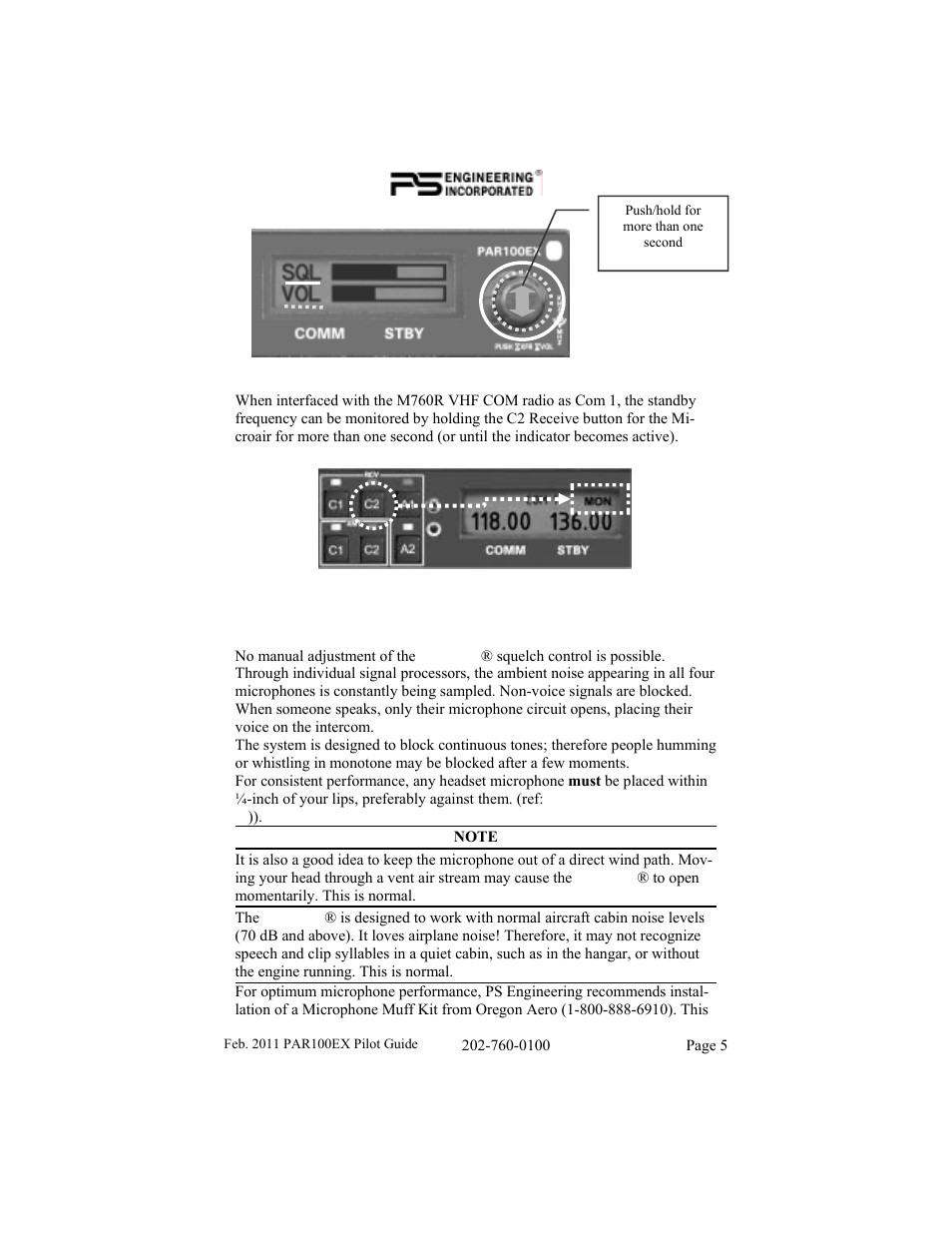 PS Engineering PDA360EX Pilot’s Guide User Manual | Page 5 / 12
