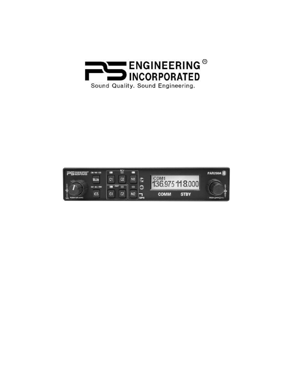 PS Engineering PAR200A Pilot’s Guide User Manual | 12 pages