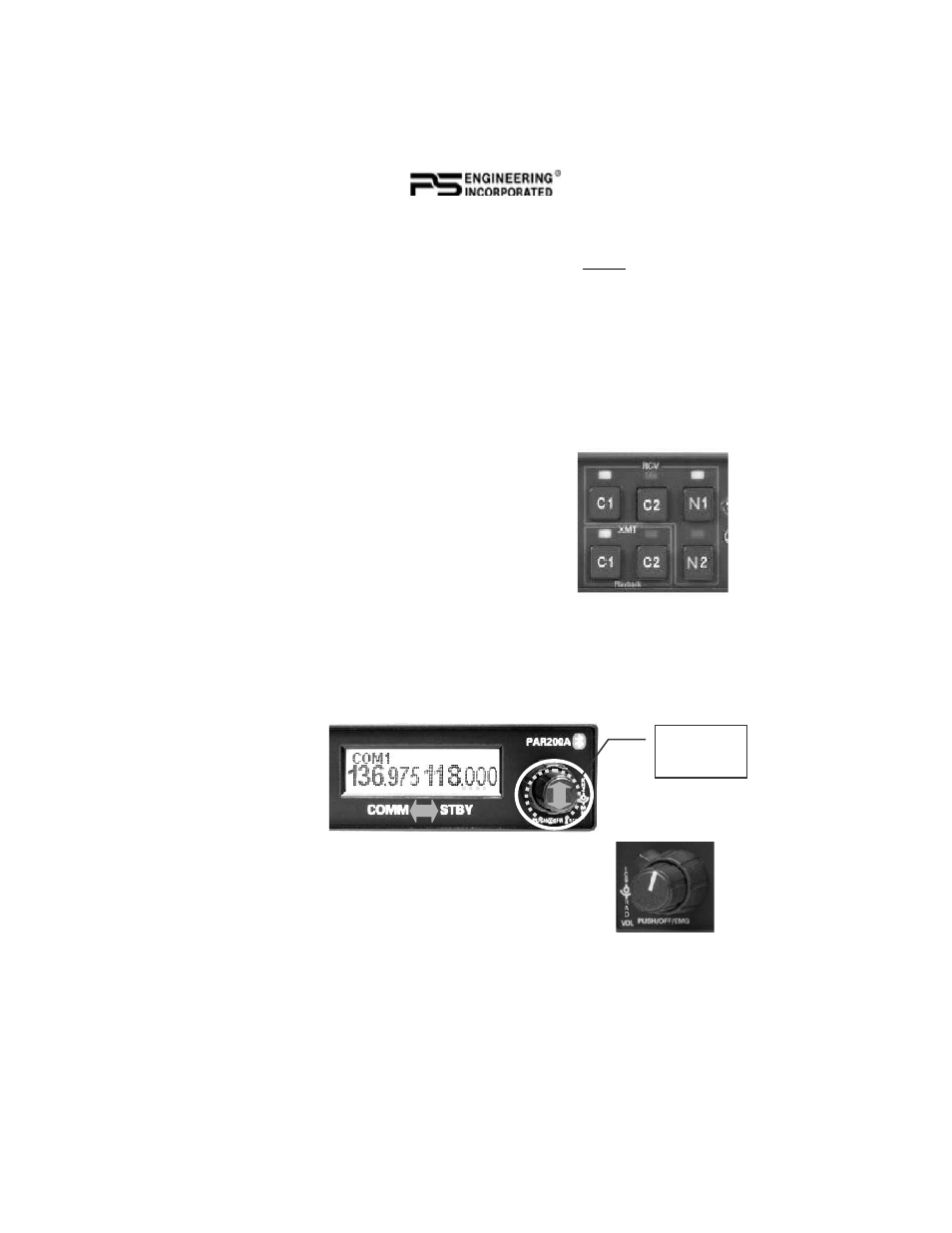 PS Engineering PAR200A Pilot’s Guide User Manual | Page 4 / 12