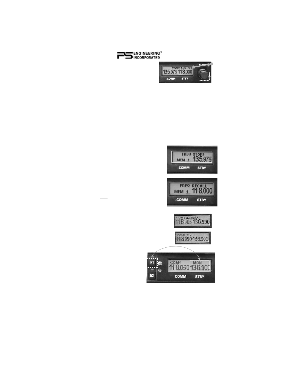 PS Engineering PAR200A Pilot’s Guide User Manual | Page 5 / 12