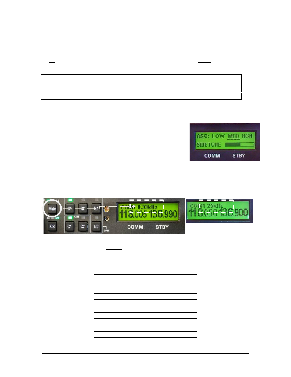 Communications antenna installation notes, Antenna location, Ty91(l) adjustments | Radio sidetone & radio squelch adjustment, Radio frequency spacing, 25 khz or 8.33 khz | PS Engineering PAR200A Installation Manual User Manual | Page 18 / 40