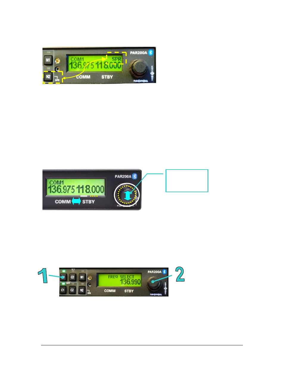 Vhf transceiver control (5), Frequency selection (6) | PS Engineering PAR200A Installation Manual User Manual | Page 25 / 40