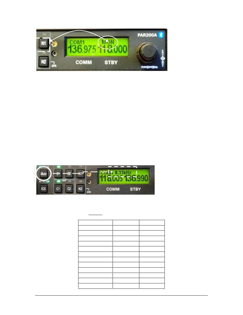 Tuning 8.33 khz channel spacing | PS Engineering PAR200A Installation Manual User Manual | Page 27 / 40