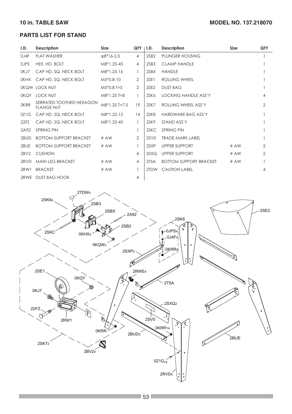 Craftsman 137.21807 User Manual | Page 53 / 56