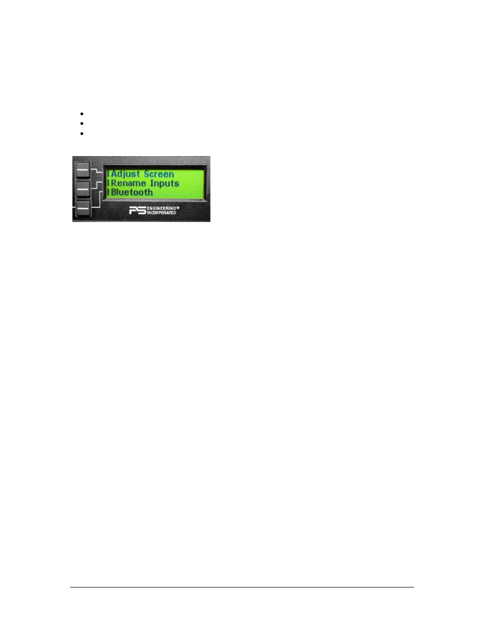 User adjustments, Adjust screen, Rename “switched” inputs | PS Engineering PMA450 Installation Manual User Manual | Page 15 / 40
