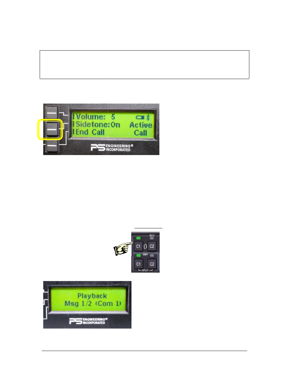 Cellular telephone sidetone, Internal recorder and playback | PS Engineering PMA450 Installation Manual User Manual | Page 31 / 40