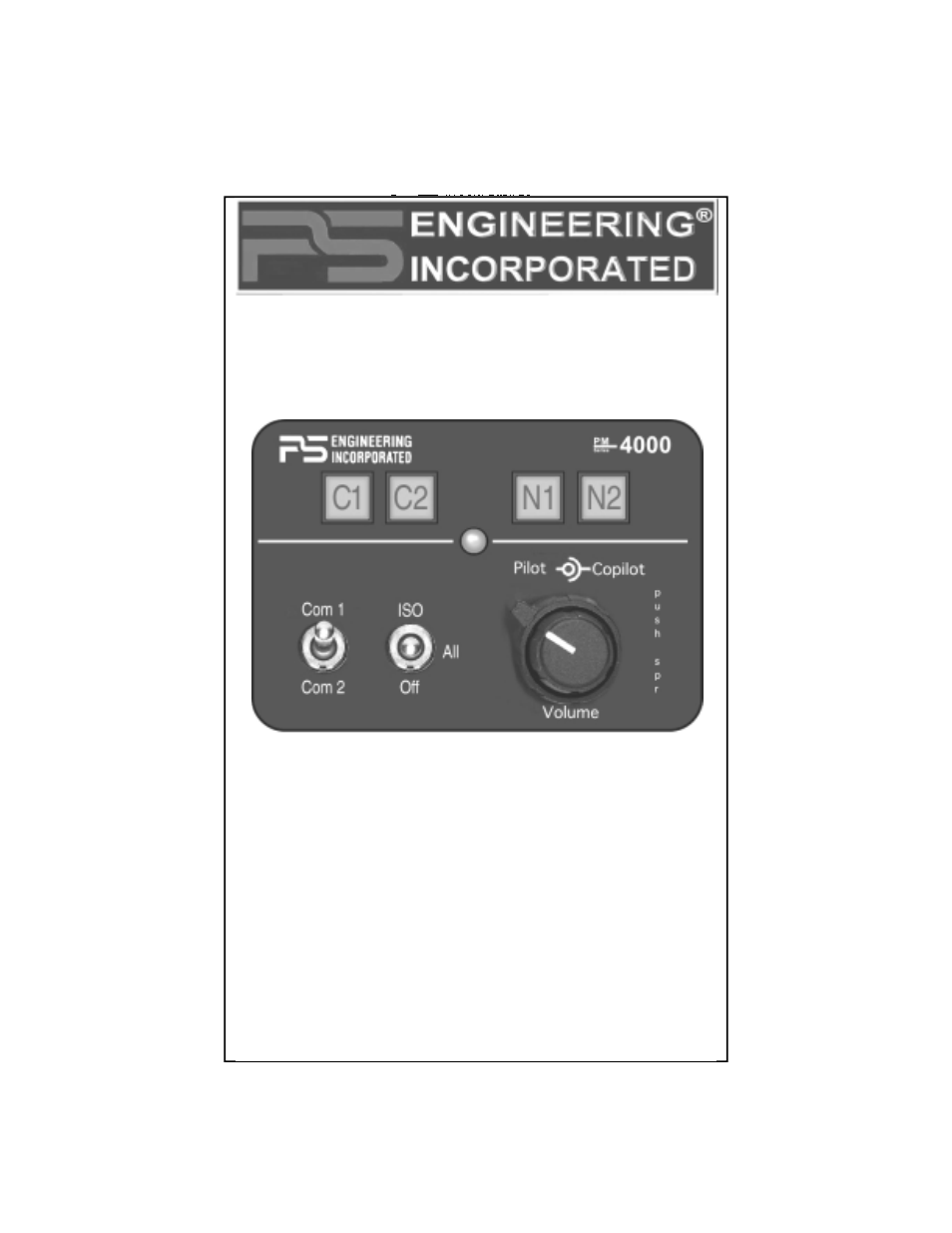 PS Engineering PMA4000 Pilot’s Guide User Manual | 8 pages