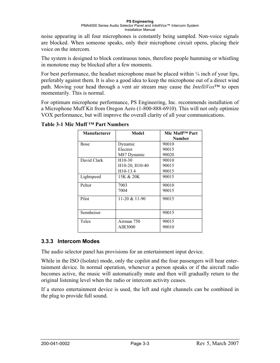 PS Engineering PMA4000 Installation Manual User Manual | Page 15 / 23