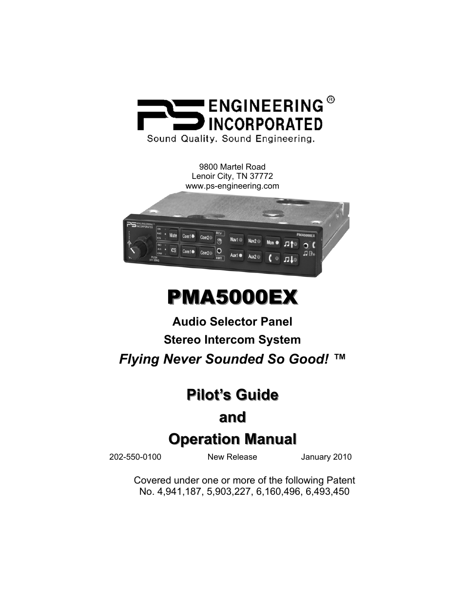PS Engineering PMA5000EX Pilot’s Guide User Manual | 12 pages