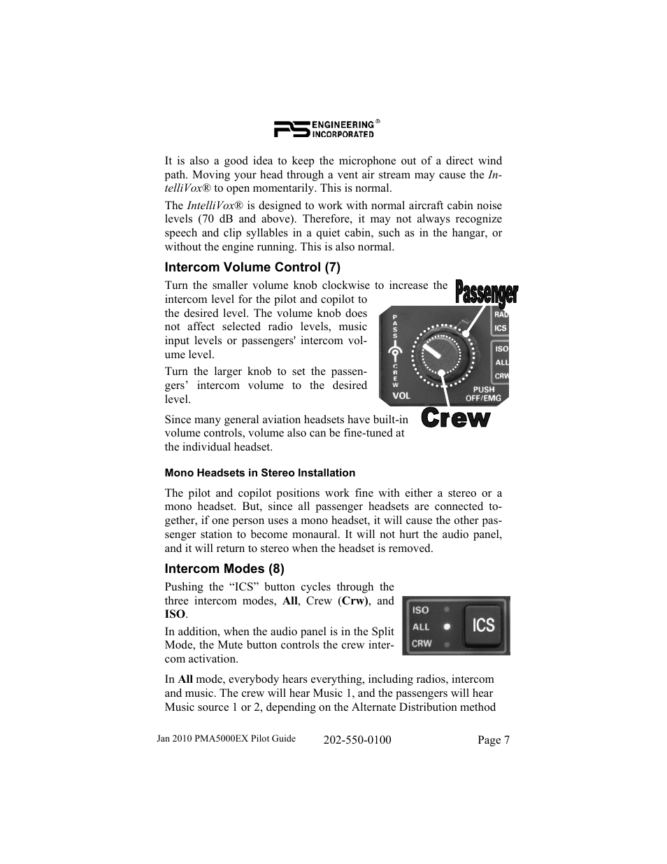 PS Engineering PMA5000EX Pilot’s Guide User Manual | Page 7 / 12