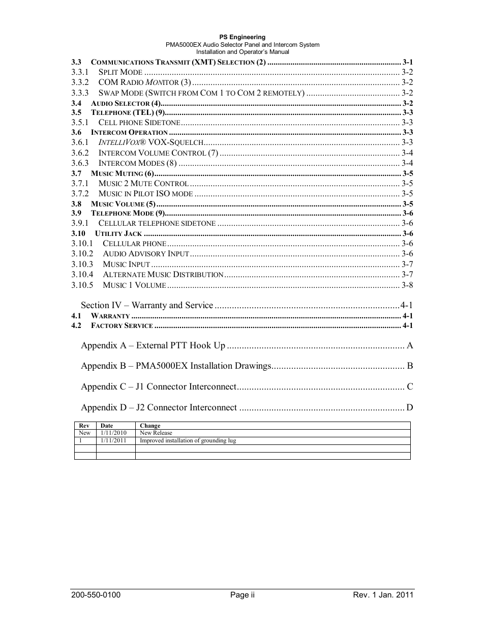 PS Engineering PMA5000EX Installation Manual User Manual | Page 3 / 29