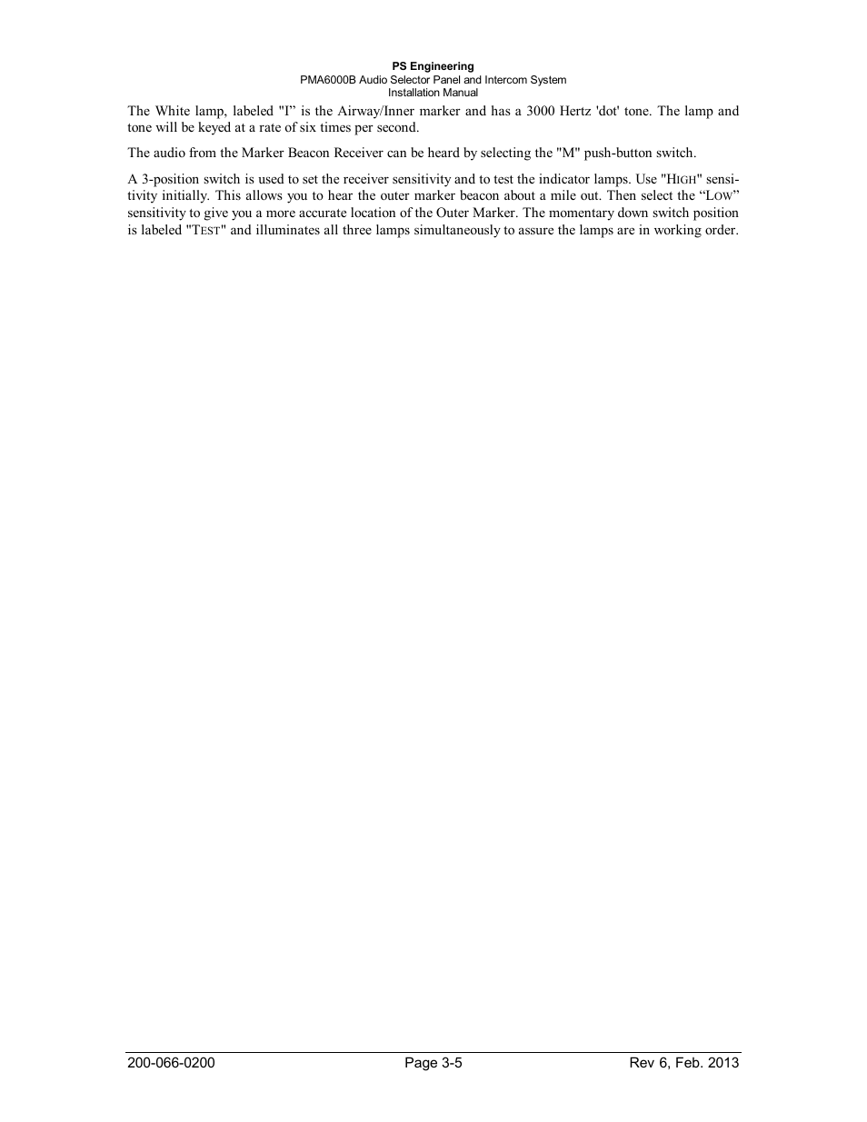 PS Engineering PMA6000B User Manual | Page 20 / 26