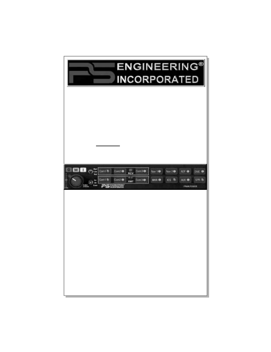 PS Engineering PMA7000B Pilot’s Guide User Manual | 12 pages