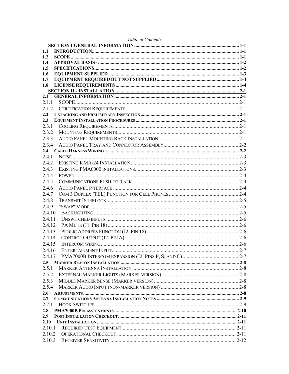 PS Engineering PMA7000B Installation Manual User Manual | Page 2 / 36