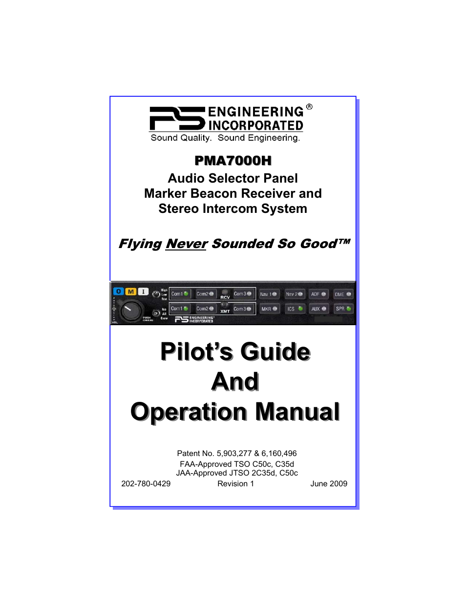 PS Engineering PMA7000H Pilot’s Guide User Manual | 12 pages